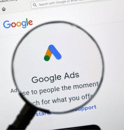 Google Ads logo in Google dashboard